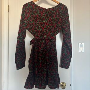 Missguided rose print dress